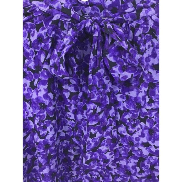 A New Day Top Size Medium Purple Floral Tunic New - Picture 4 of 6